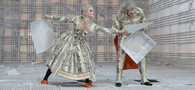 Szene aus Mozarts Oper Le Nozze die Figaro in der Staatsoper Hamburg